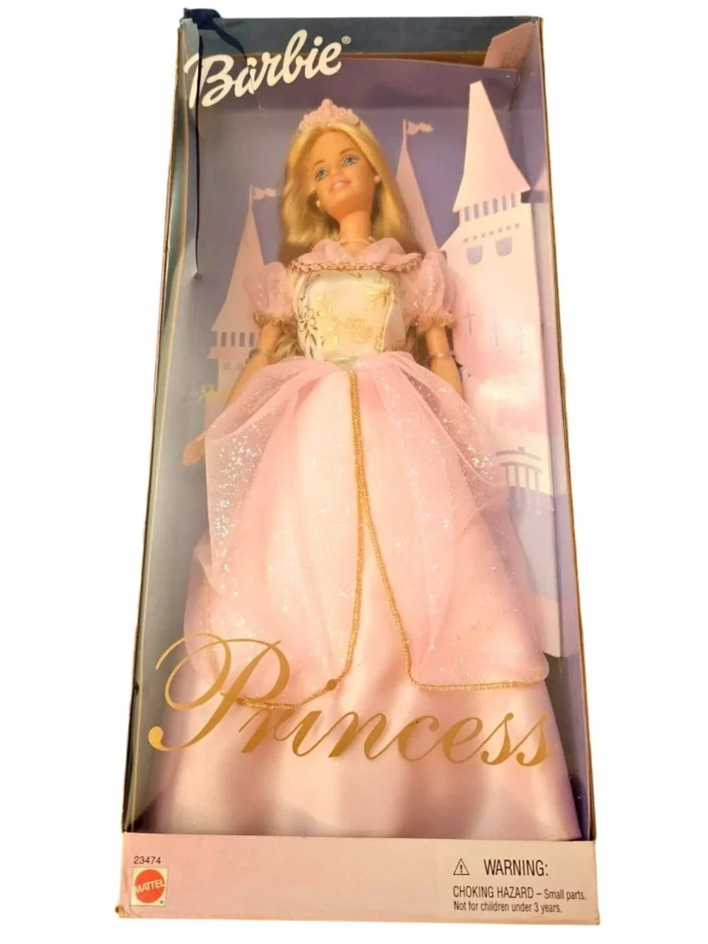 Barbie Princess Doll In Pink Gown 1999 Mattel New In Damaged Box